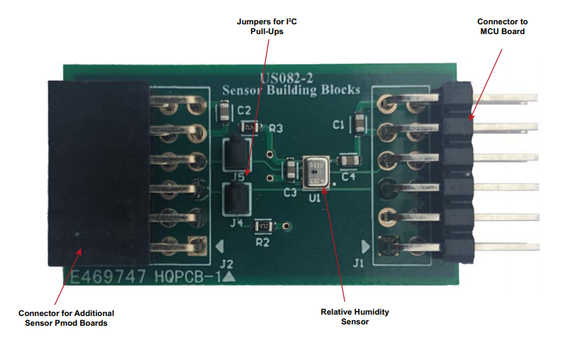Renesas Electronics US082-HS3001EVZ湿度传感器Pmod™板